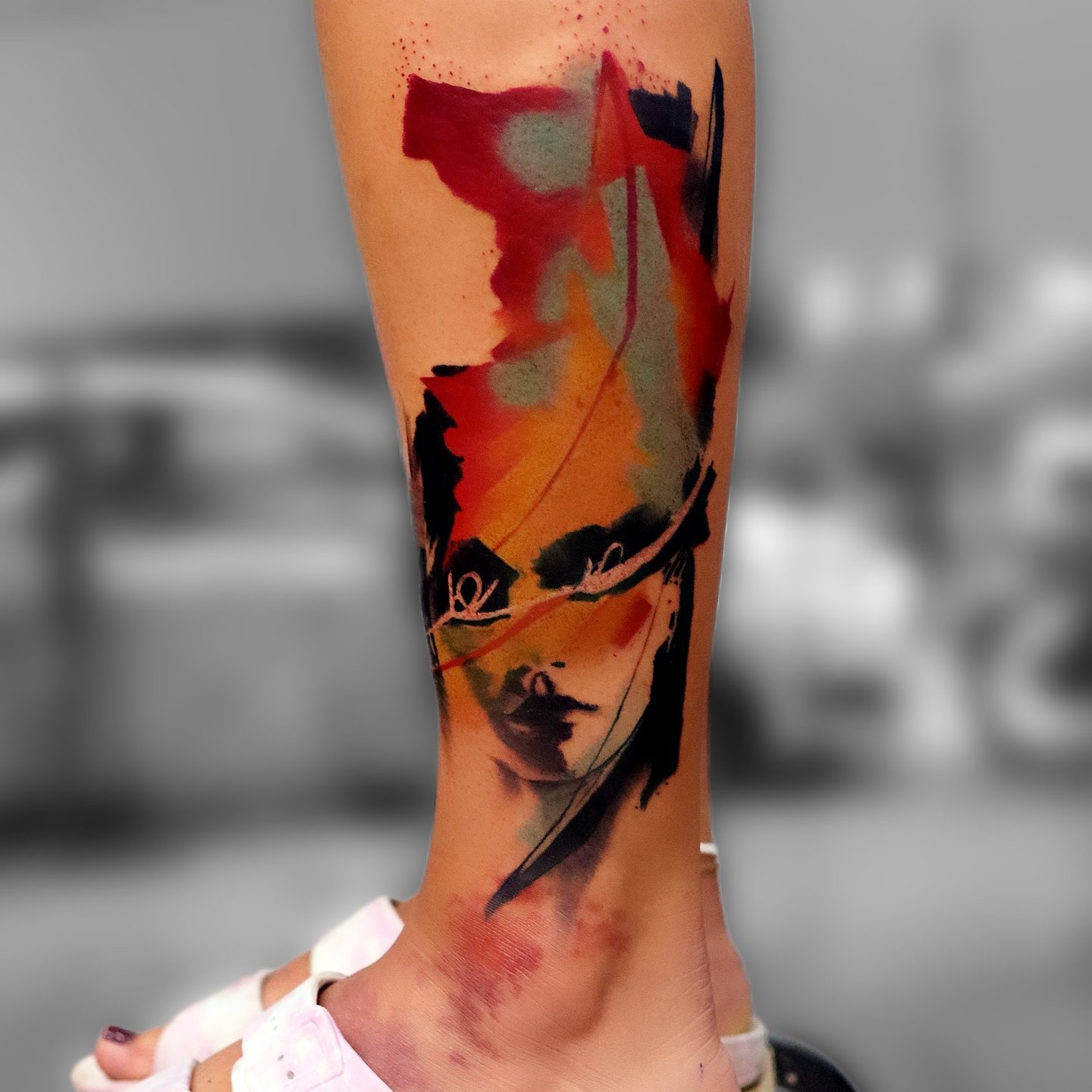 abstract realism tattoo