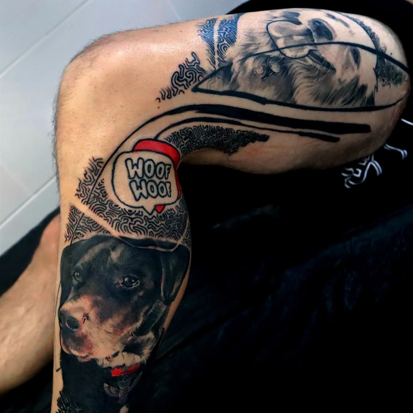 abstract realism tattoo