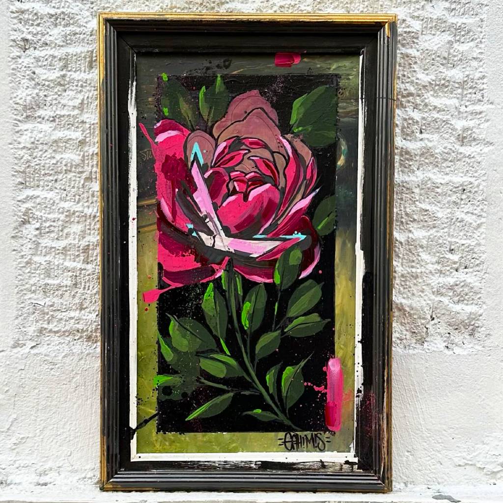 abstract rose painting