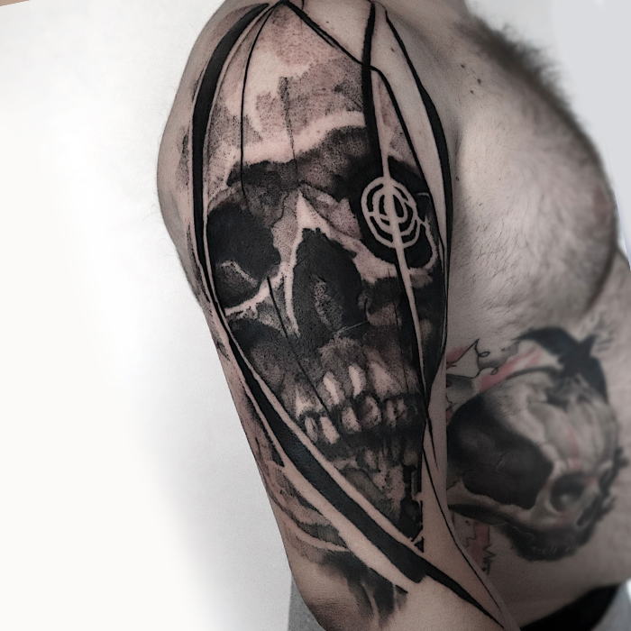 abstract realism tattoo